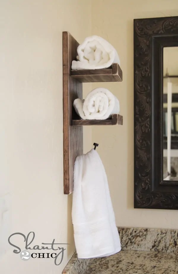 20 Genius Diy Towel Rack Ideas The Handyman S Daughter - Bathroom Towel Rack Decor Ideas
