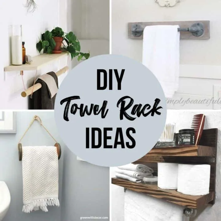 DIY towel rack ideas