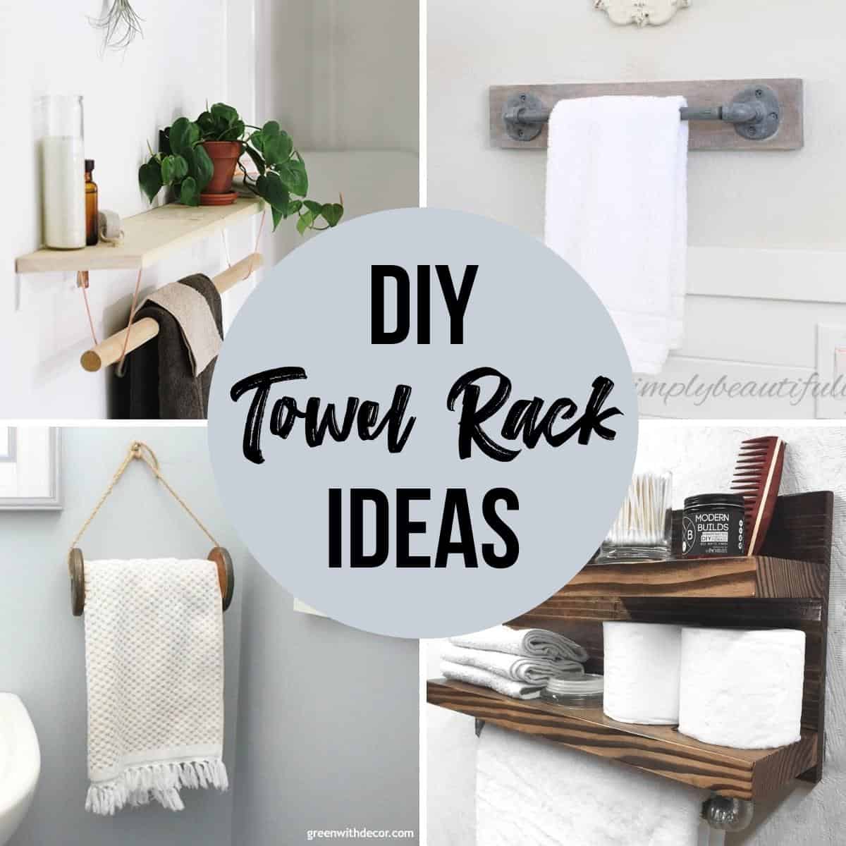 10 DIY Towel Rack Ideas for Your Spa Bathroom