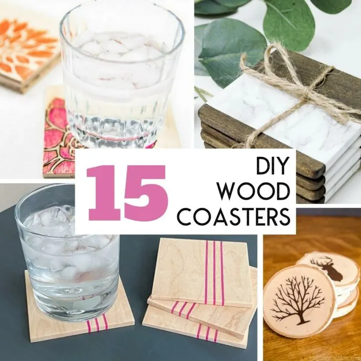 15 DIY wood coasters