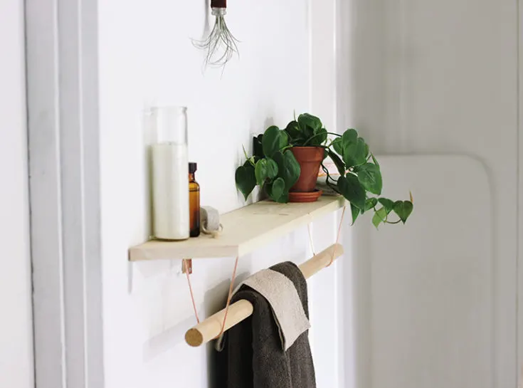 Leather Towel Holder for Kitchen or Bathroom  Tea towels diy, Towel holder  diy, Kitchen towel holder