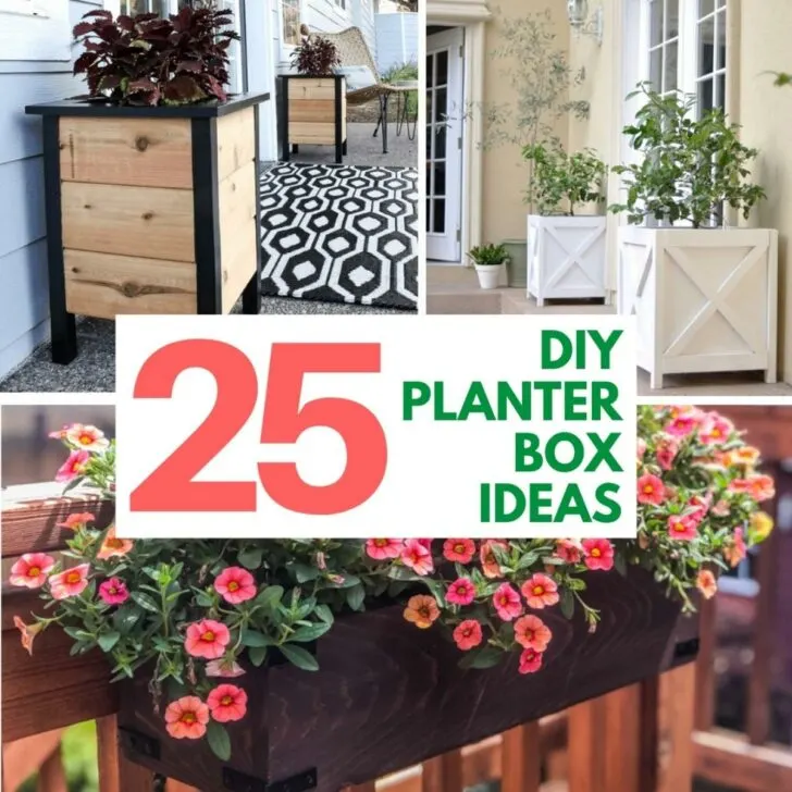DIY wooden planter box ideas