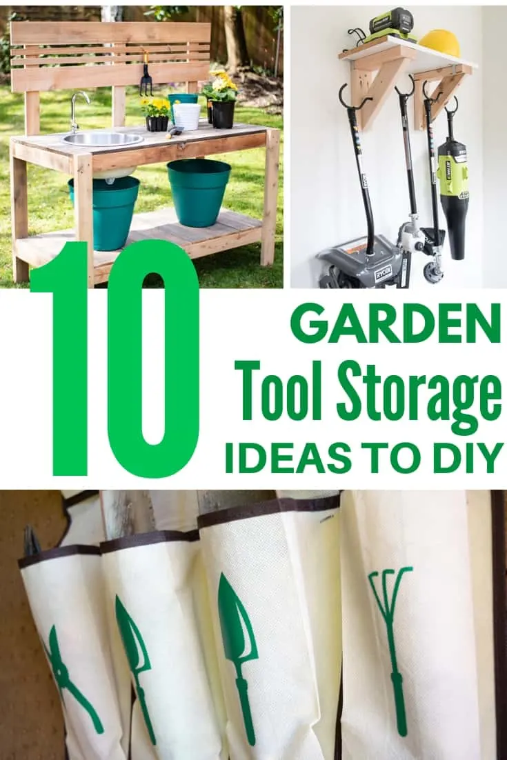 10 Genius Garden Tool Storage Ideas - The Handyman's Daughter