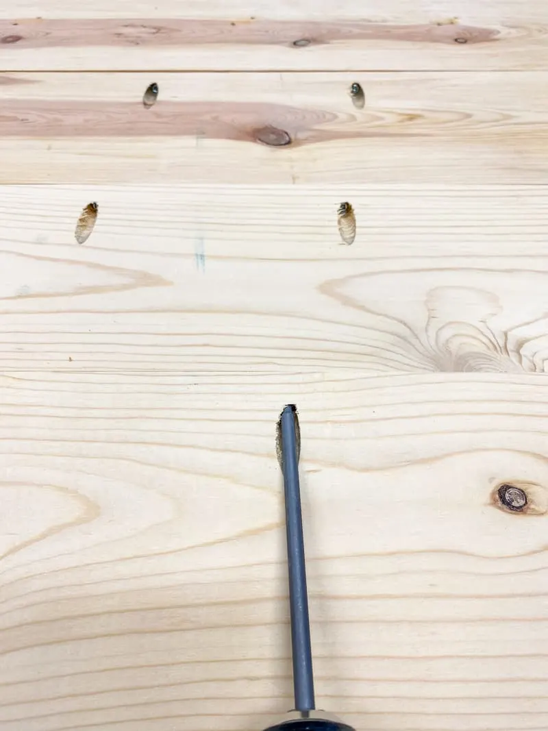 removing pocket hole screws from desk top