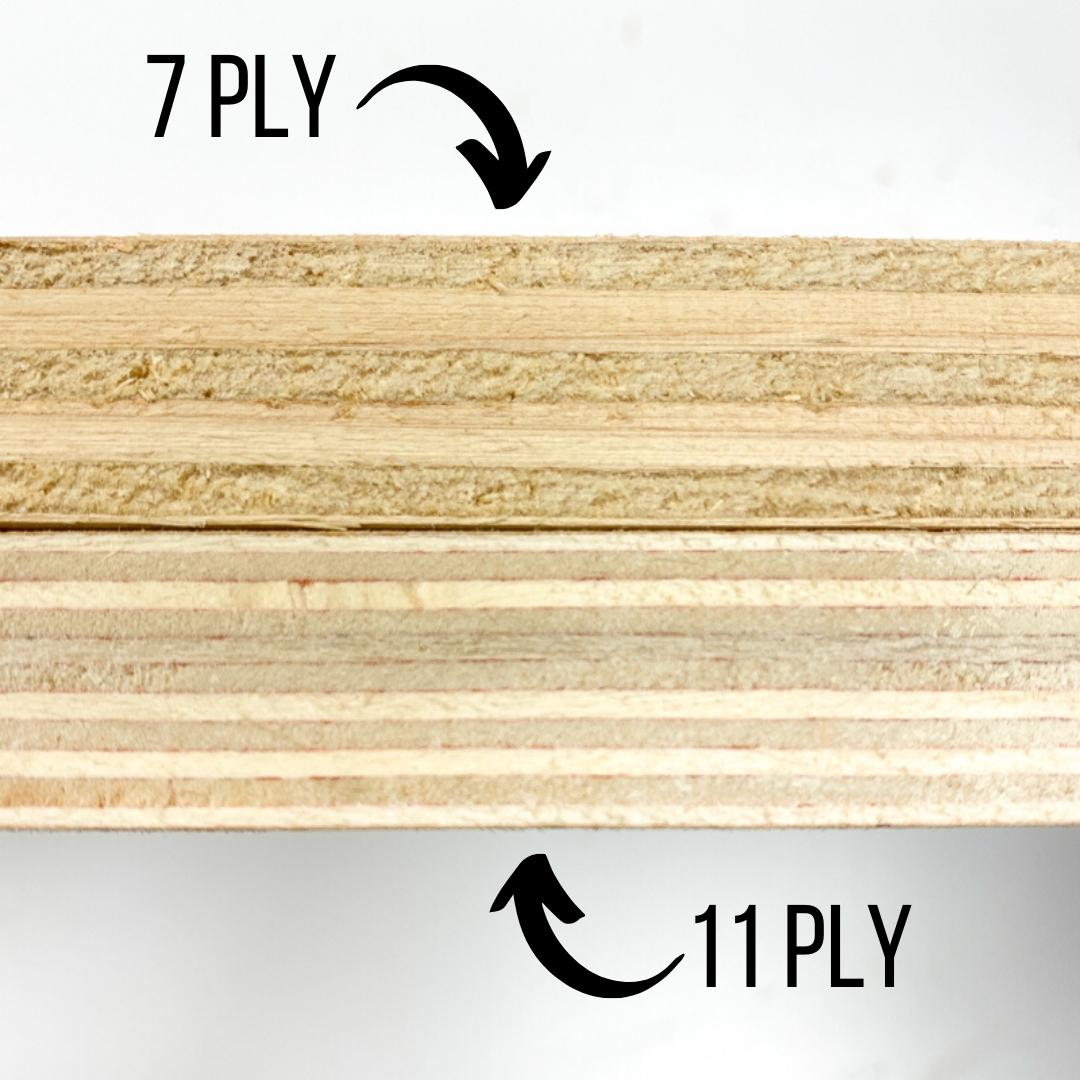 7 ply versus 11 ply plywood