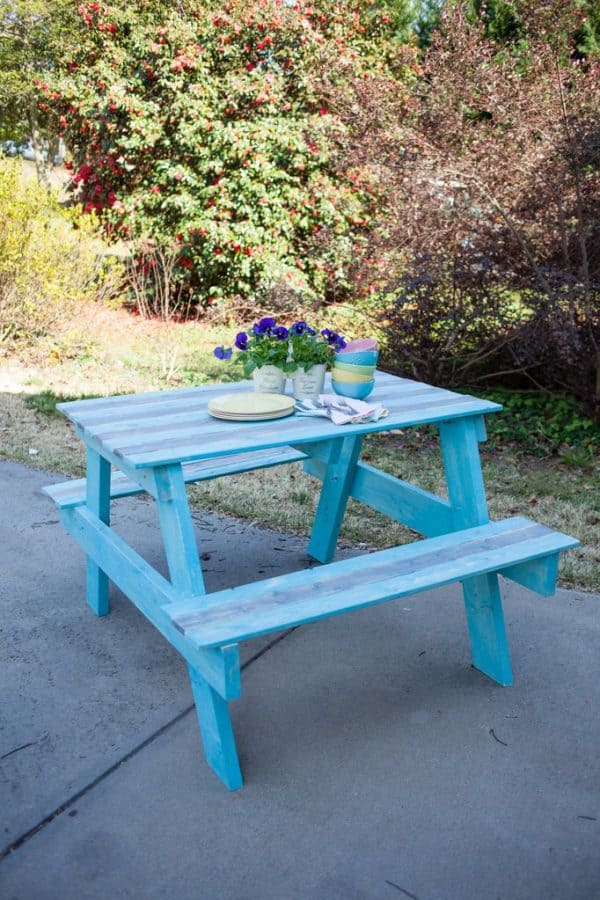 20 DIY Picnic Table Ideas to Build this Summer - The Handyman's Daughter