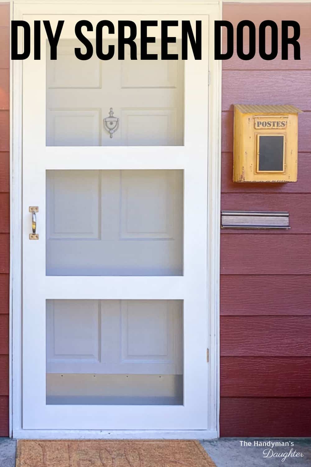 DIY screen door