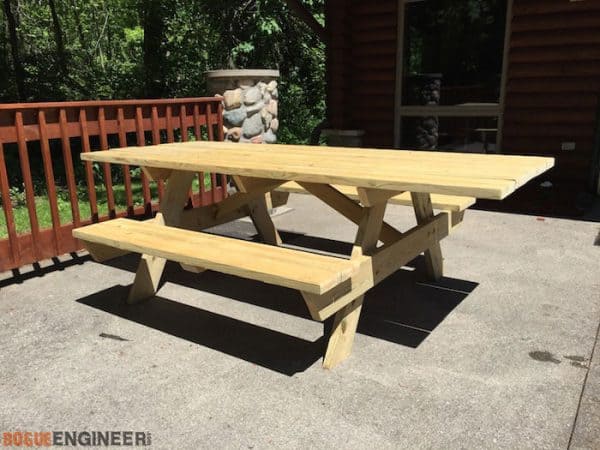 20 DIY Picnic Table Ideas to Build this Summer - The Handyman's Daughter