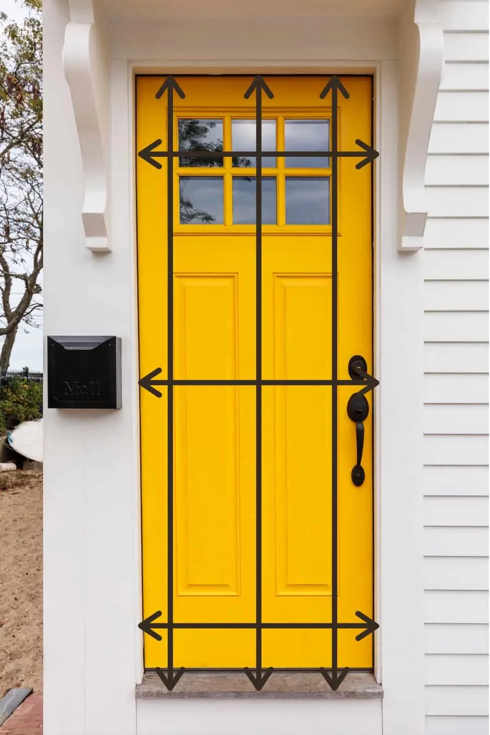 how to measure a door opening for a screen door