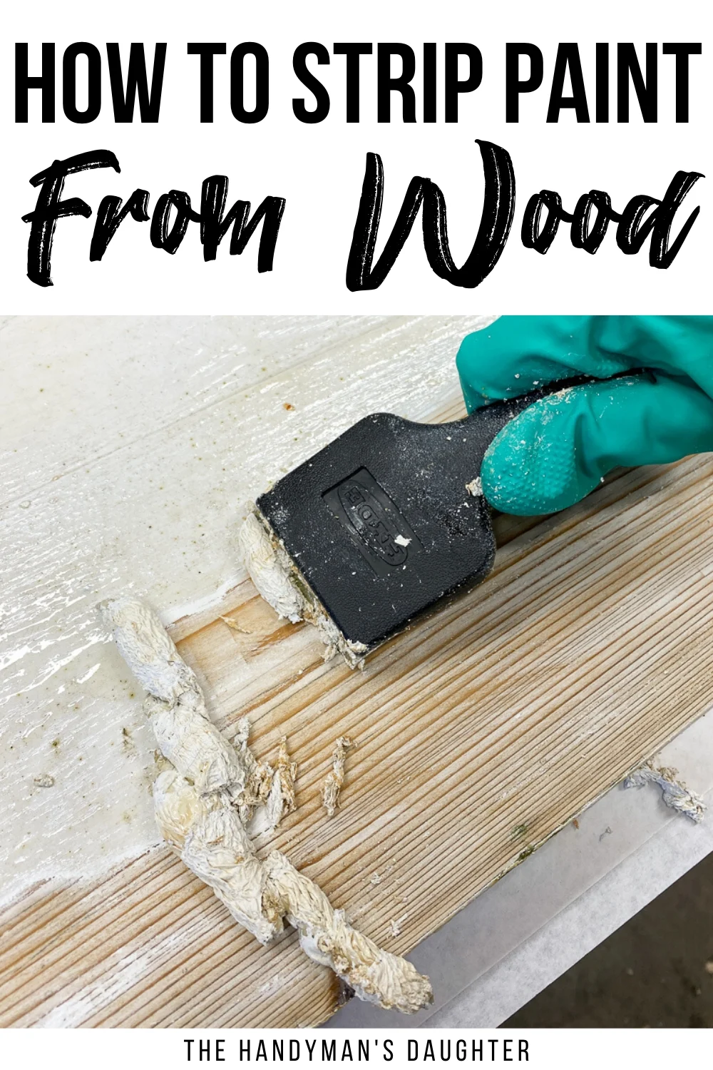 How to strip paint from wood