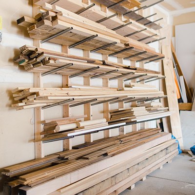Lumber And S Wood Storage Ideas The Handyman Daughter - Diy Lumber Rack Wall