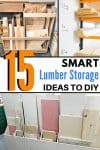 15 smart lumber storage ideas to DIY