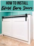 how to install bifold barn doors