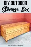 DIY outdoor storage box with plans