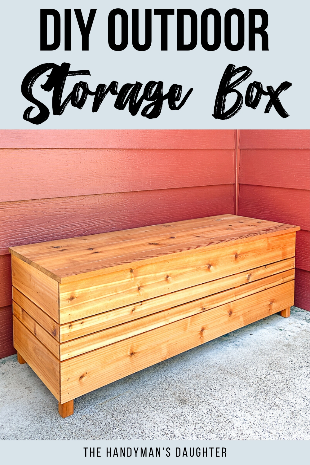 DIY outdoor storage box