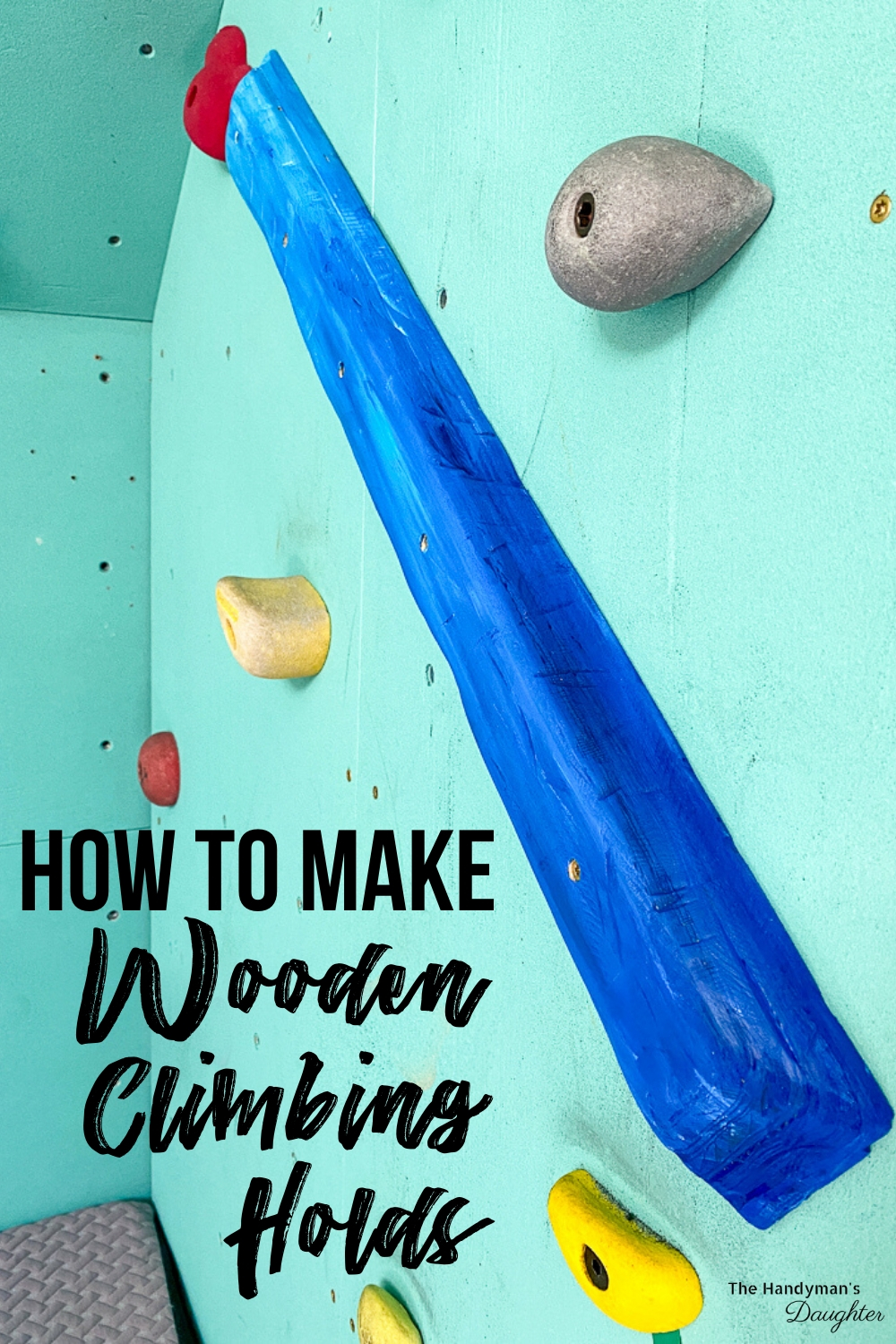 How to make wooden climbing holds
