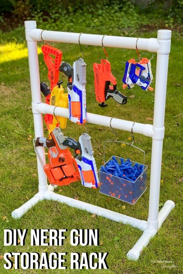 DIY Nerf Gun Storage Rack The Handyman