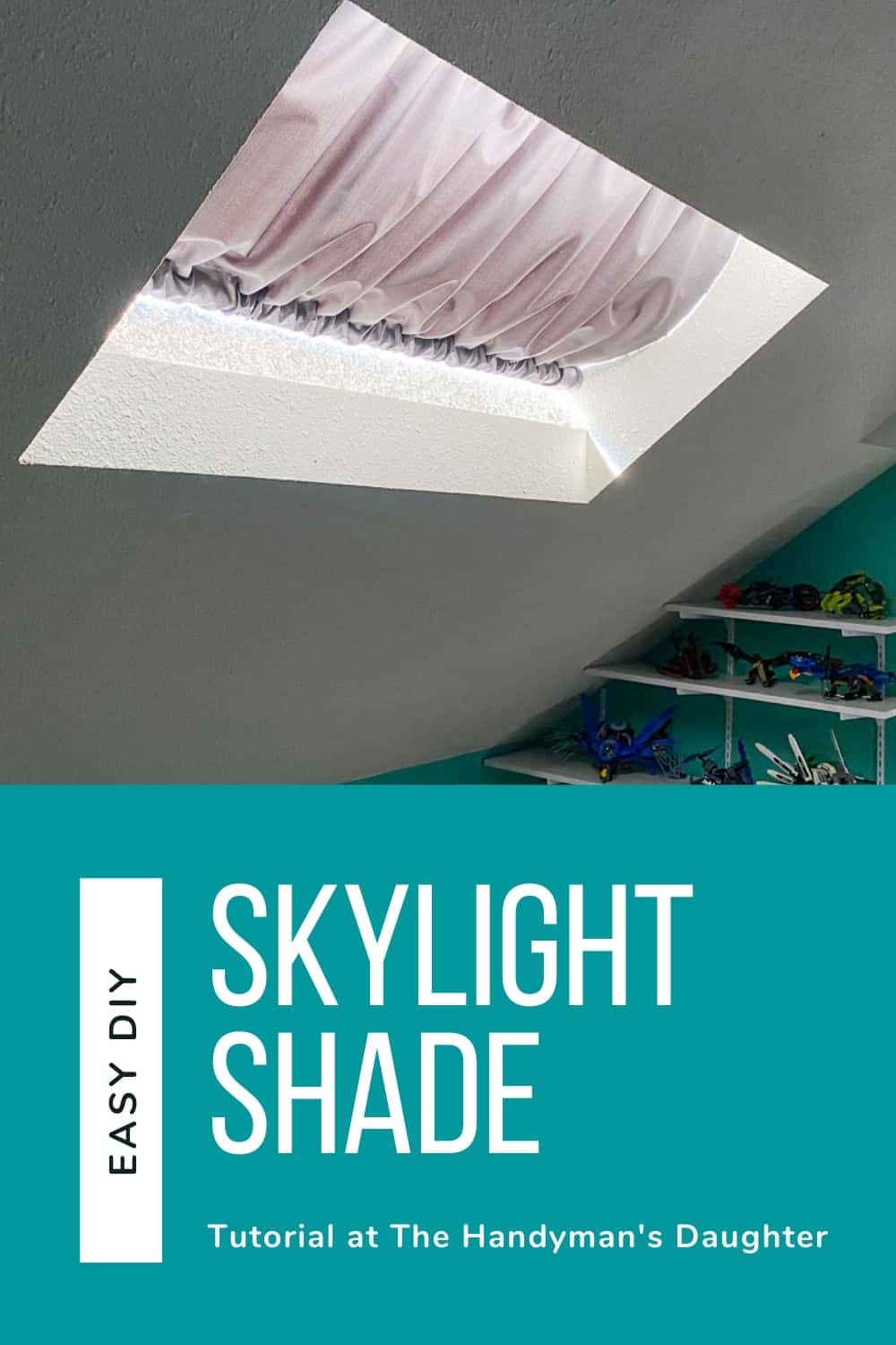 Diy Skylight Shade With A Regular Curtain The Handyman S Daughter