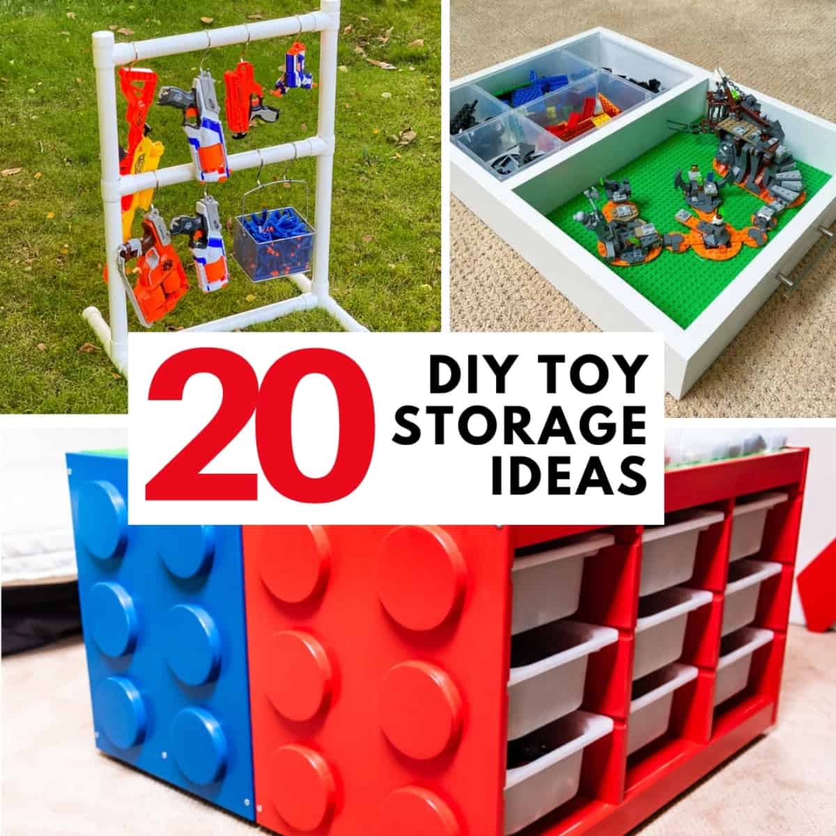 My Top 10 Easy DIY Toy Storage Ideas! - Design Improvised