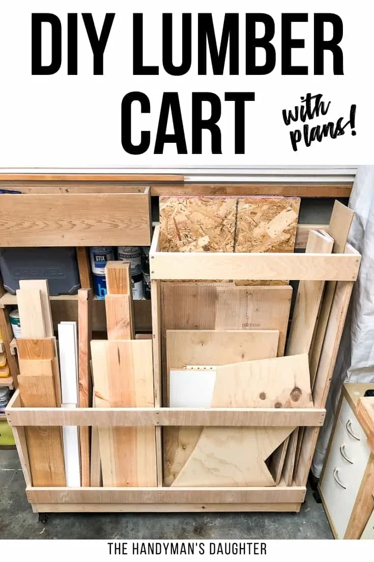DIY lumber cart with plans
