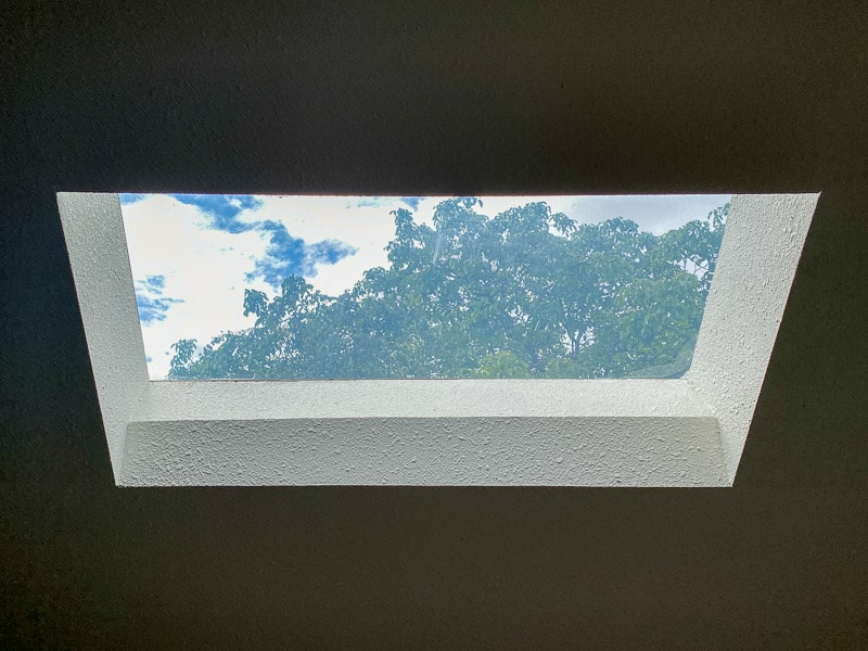 dome skylight without shade