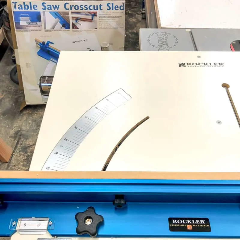 crosscut sled too big for jobsite table saw