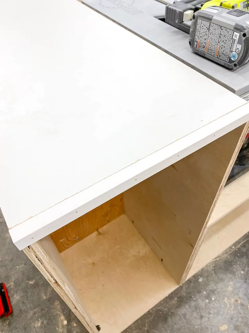 DIY table saw stand left side outfeed