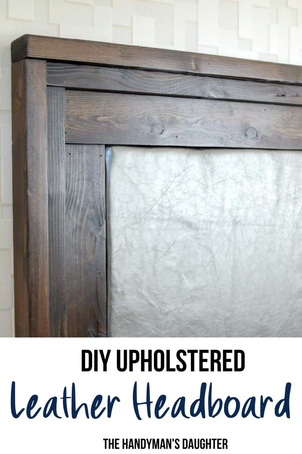 DIY upholstered headboard with wood frame