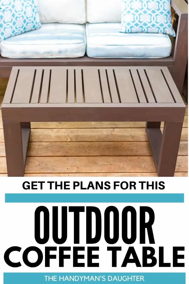 Get the plans for this outdoor coffee table