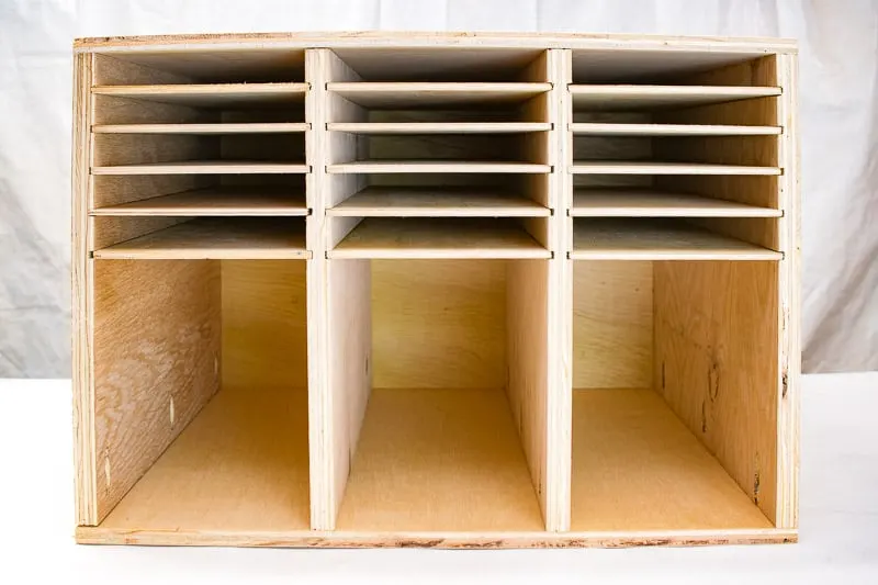 empty sandpaper storage box