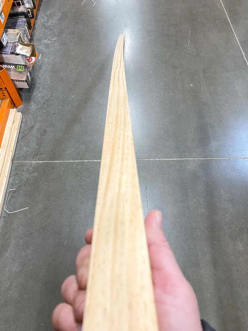 warped 2x4 lumber