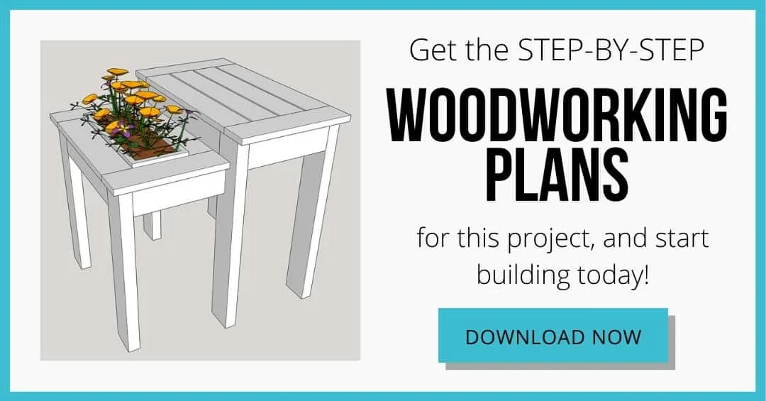 download box for woodworking plans for DIY outdoor end table