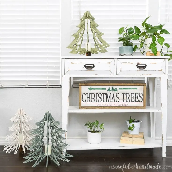 Easy Scrap Wood Christmas House Ornaments - Houseful of Handmade