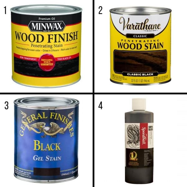 Black Wood Stain Color Comparison Test The Handyman's Daughter