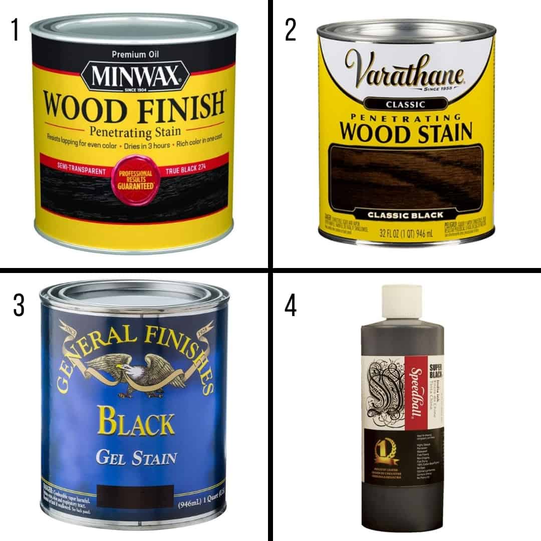 Black Wood Stain Color Comparison Test The Handyman S Daughter