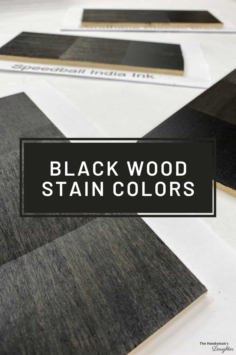 black wood stain colors on various wood species