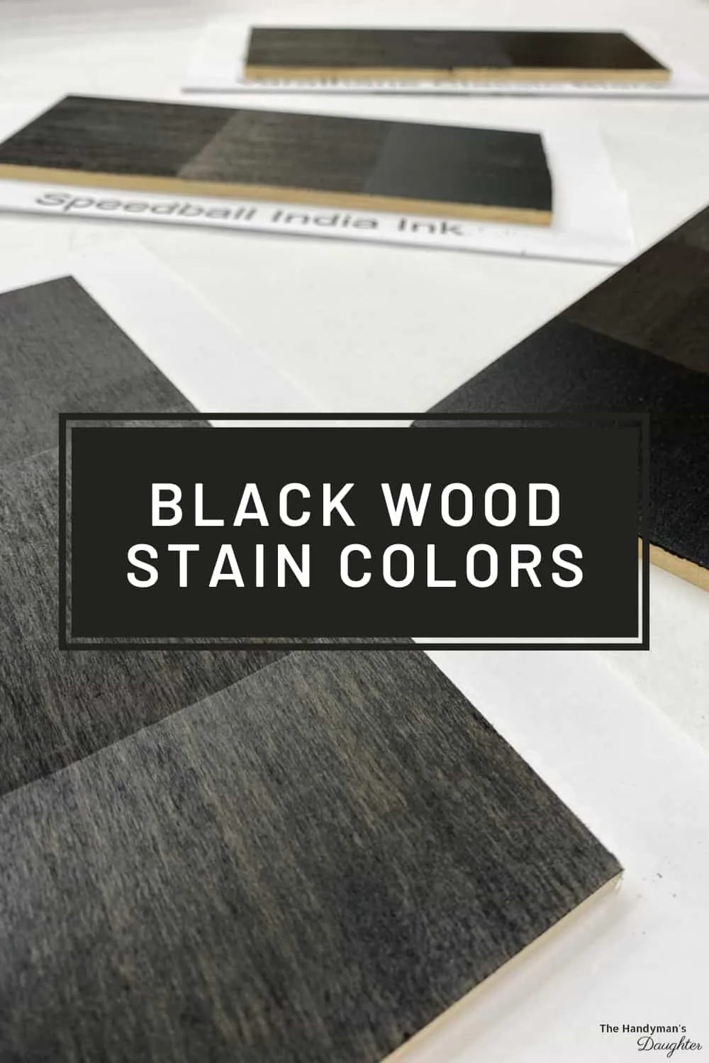 Black Stain Furniture DIY Idea  Staining furniture, Diy furniture stain,  Stained table