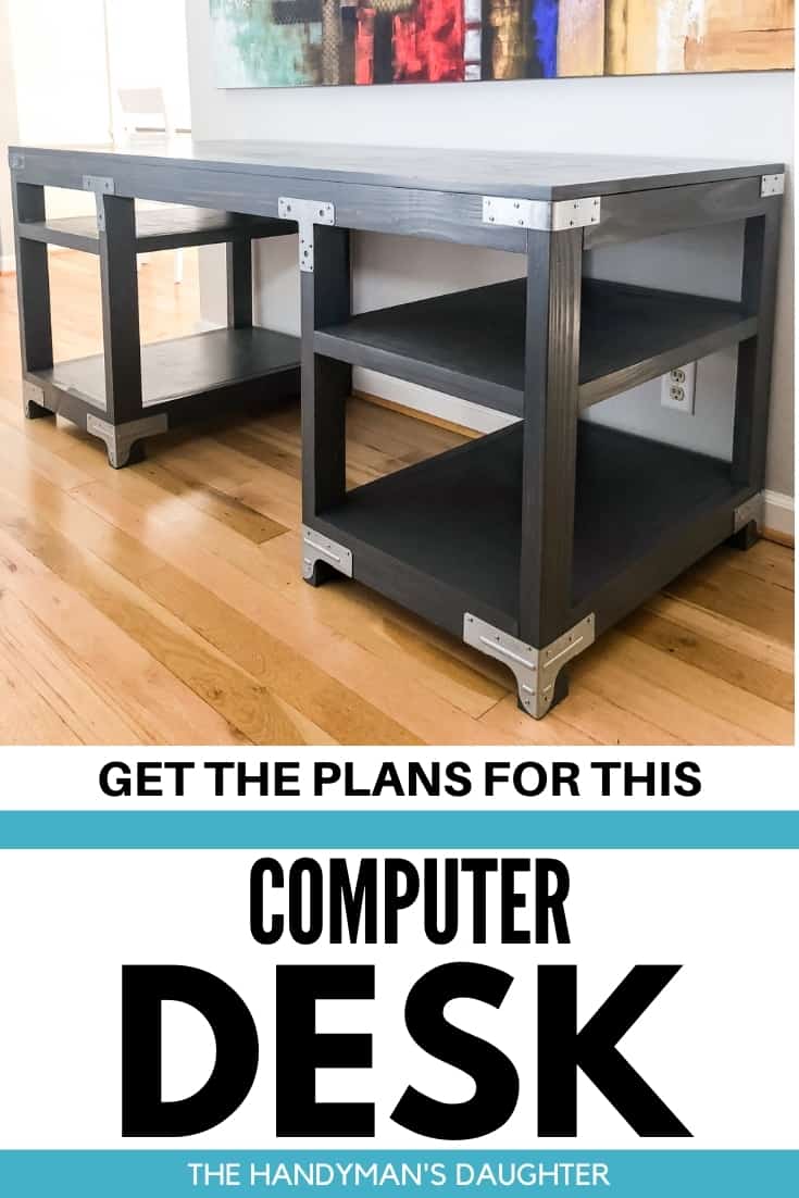 Get the plans for this DIY computer desk