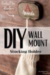 DIY stocking hanger for the wall