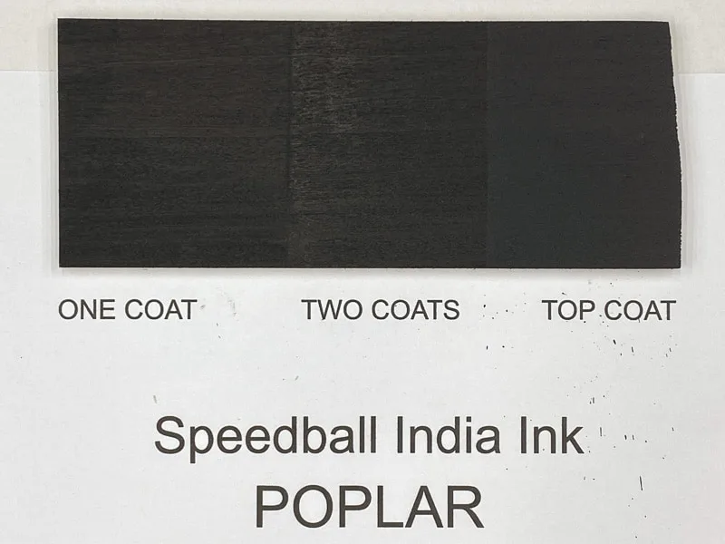 Speedball India Ink on poplar