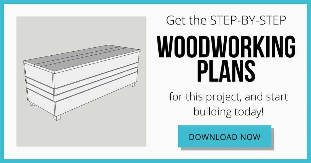 download box for DIY outdoor storage box woodworking plans