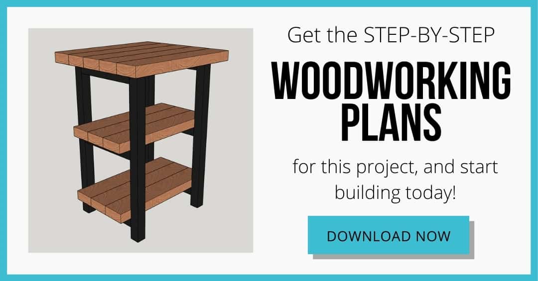 DIY rustic end table plans download box