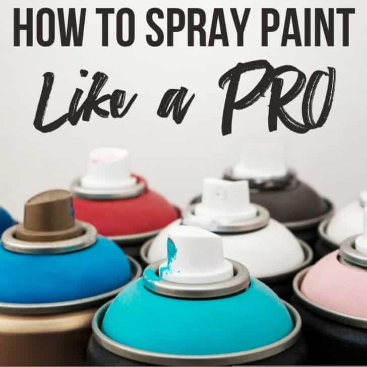 spray paint tips and tricks