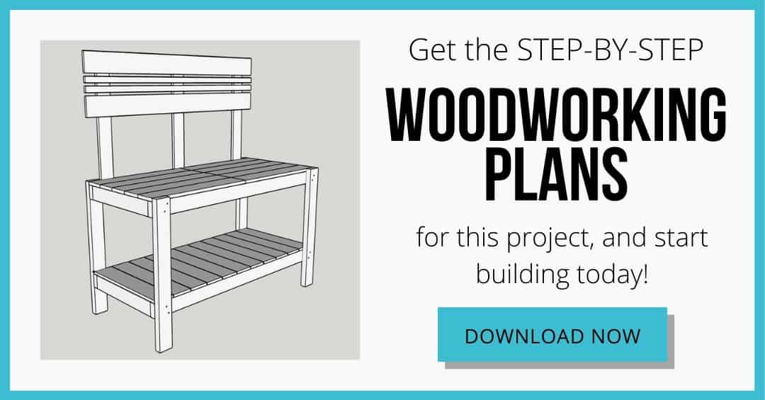 download box for potting bench plans