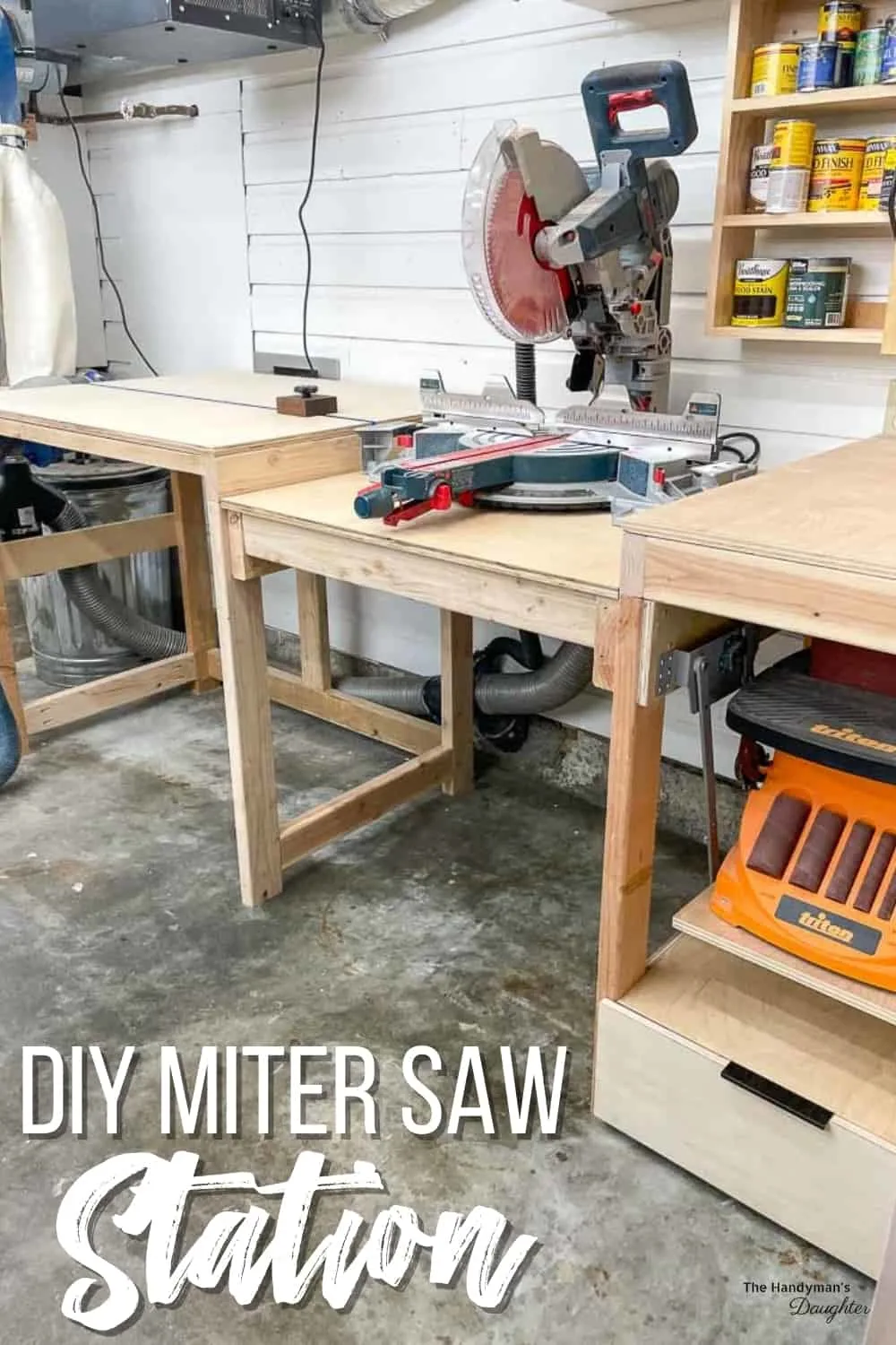 DIY Tool Stand with Sander Lift - The Handyman's Daughter