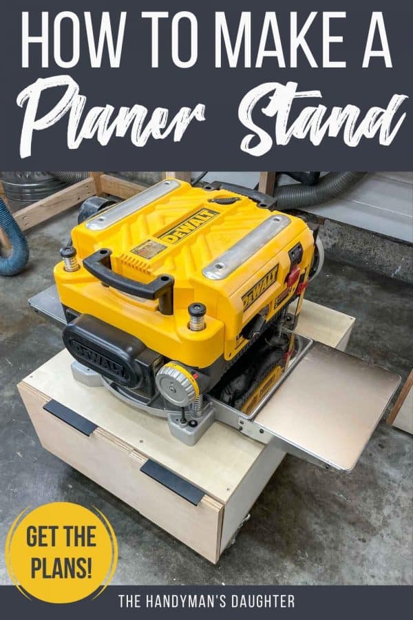 Easy DIY Planer Stand with Storage The Handyman's Daughter