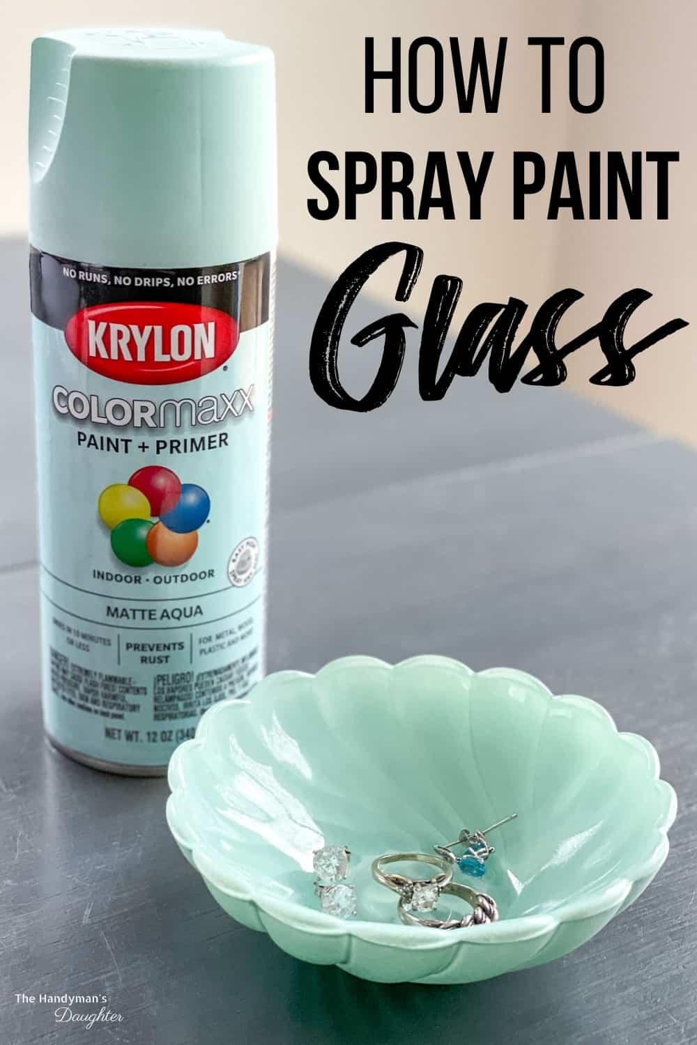 How to spray paint glass