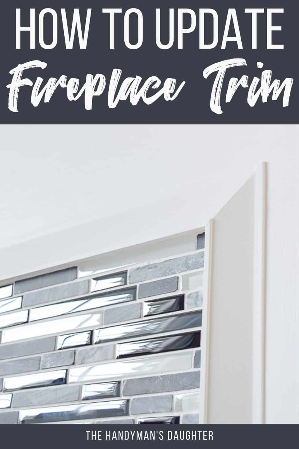 how to install fireplace trim around tile