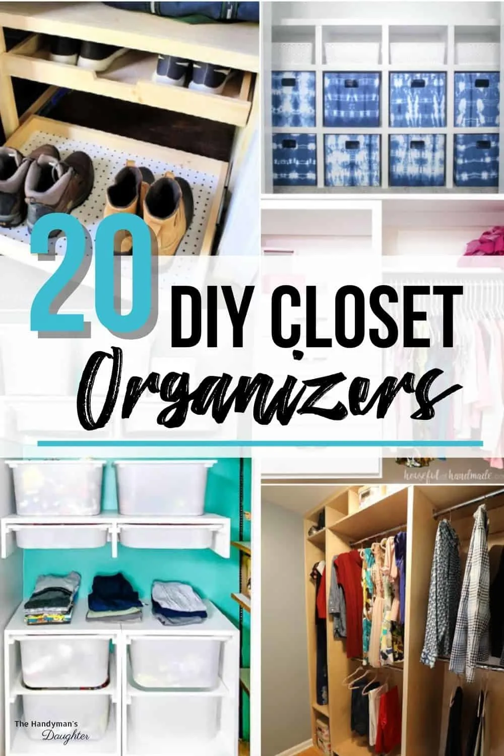 Bevestiging Omgekeerd Vergelding DIY Closet Organizer Ideas to Combat Clutter - The Handyman's Daughter