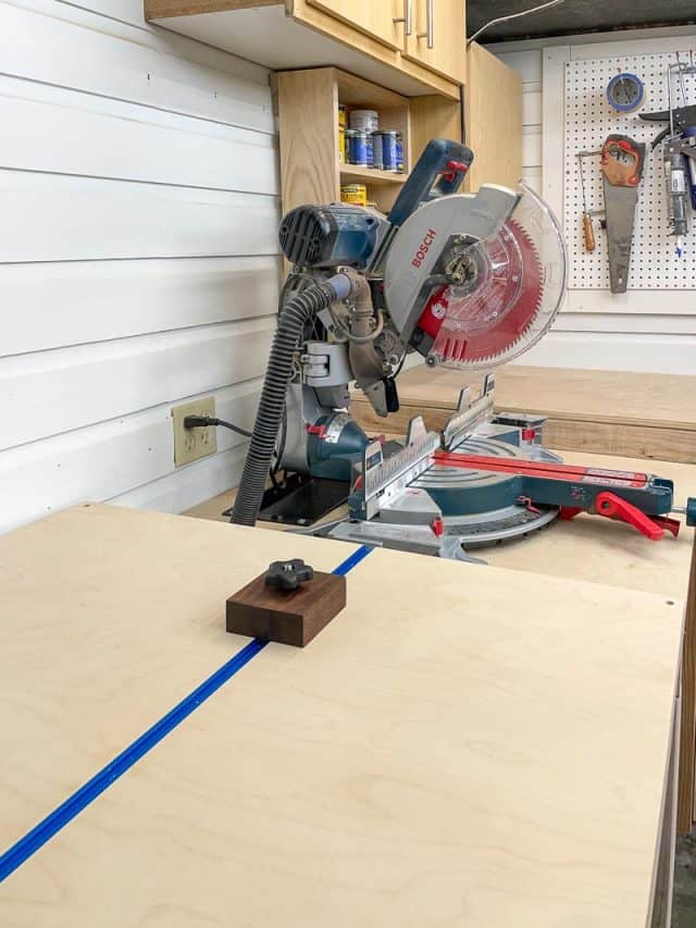 Miter Saw Stop Block 3 Different Methods The Handyman's Daughter